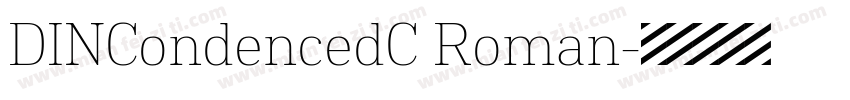 DINCondencedC Roman字体转换